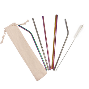 Straw Pack in Canvas Bag - Green Shop Online