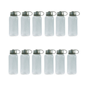 1 Litre Deluxe Café Series Jumbo Borosilicate Glass Bottle 12 Pack - Green Shop Online