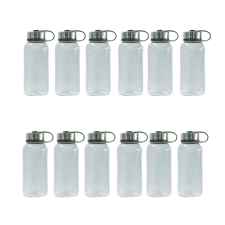 1 Litre Deluxe Café Series Jumbo Borosilicate Glass Bottle 12 Pack - Green Shop Online