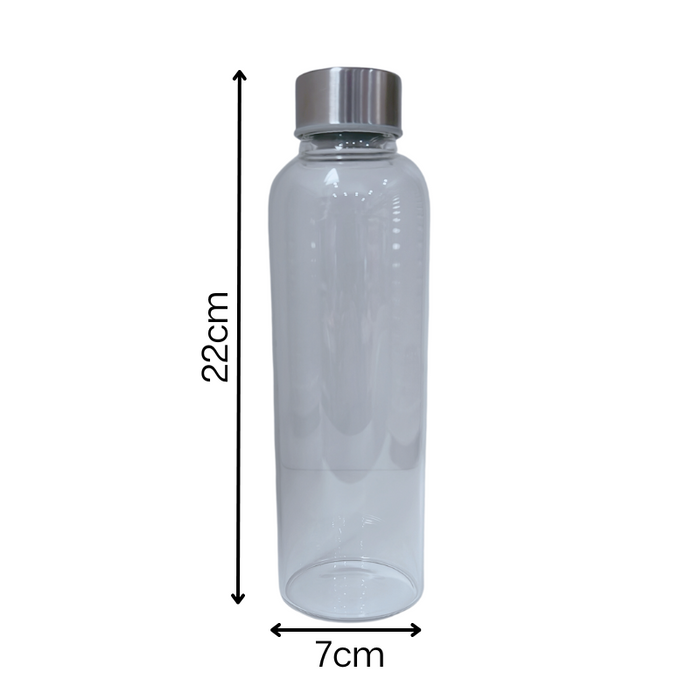 600ml Cafe Series Glass Bottle With Sports Sleeve