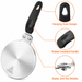 By Kova induction adapter plate features: hanging hook design, rubber insulated handle, stable no-wobble joint