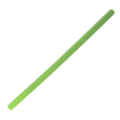 10mm Silicone Straws - Straight Green