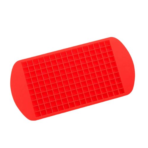 Silicone Mini Ice Cube Tray - 160 Grids Red