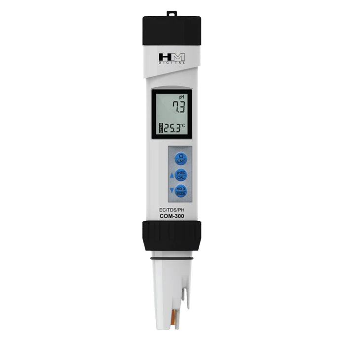 HM Digital Pro COM-300 pH TDS EC Temp Meter - Green Shop Online