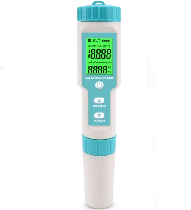 Ultimate 7-in-1 Digital Water Quality Meter with LCD Backlight - Green Shop Online