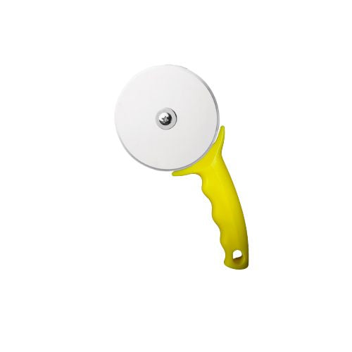 Commercial Grade Stainless Steel Pizza Cutter Wheel Sharp Slicer Yellow