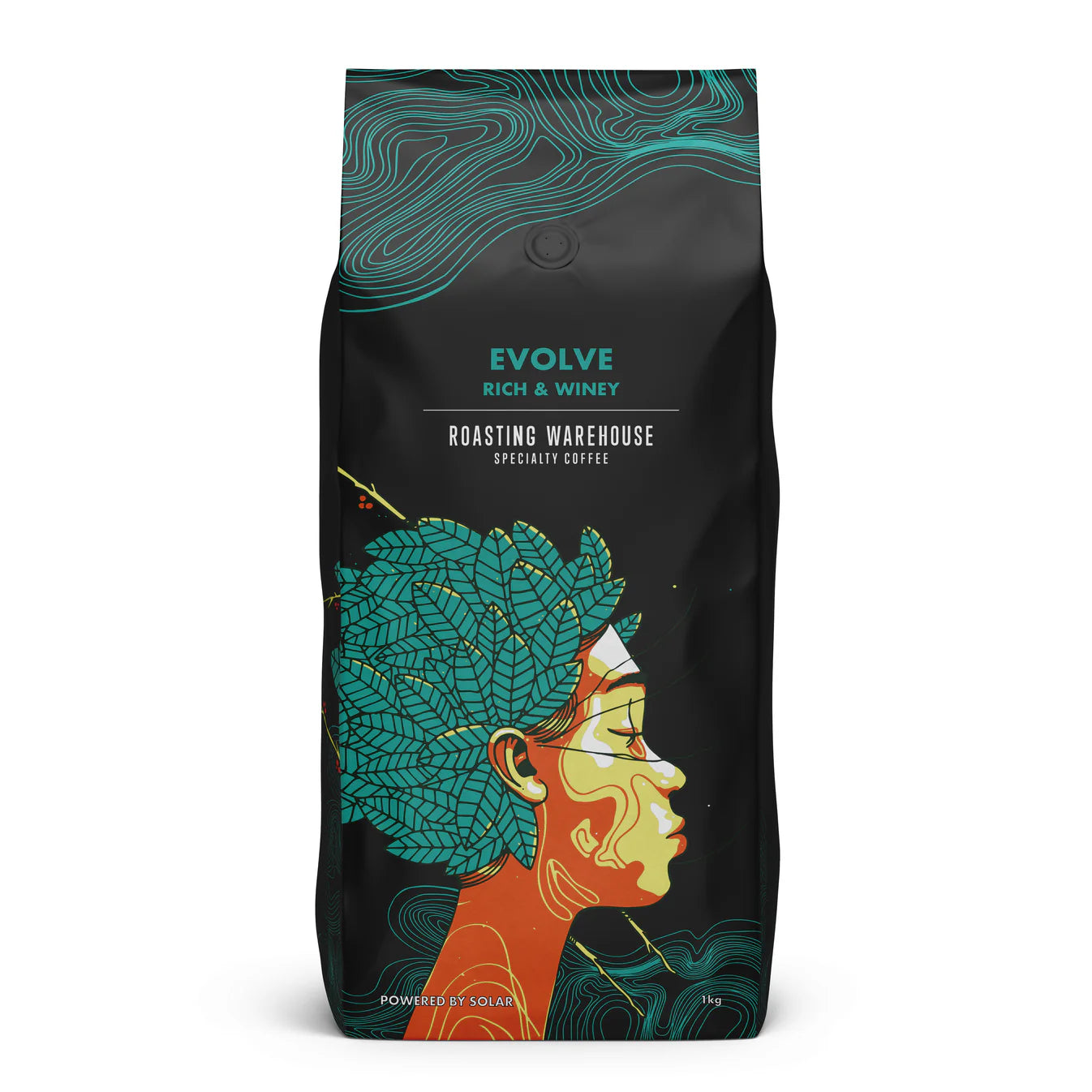 Roasting Warehouse Evolve coffee blend — dark roast whole beans and ground, 250g 500g 1kg