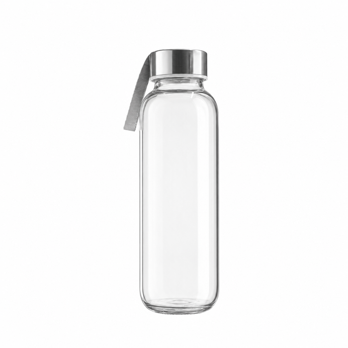 300ml Glass Bottle by KOVA - Borosilicate, Stainless Steel Lid