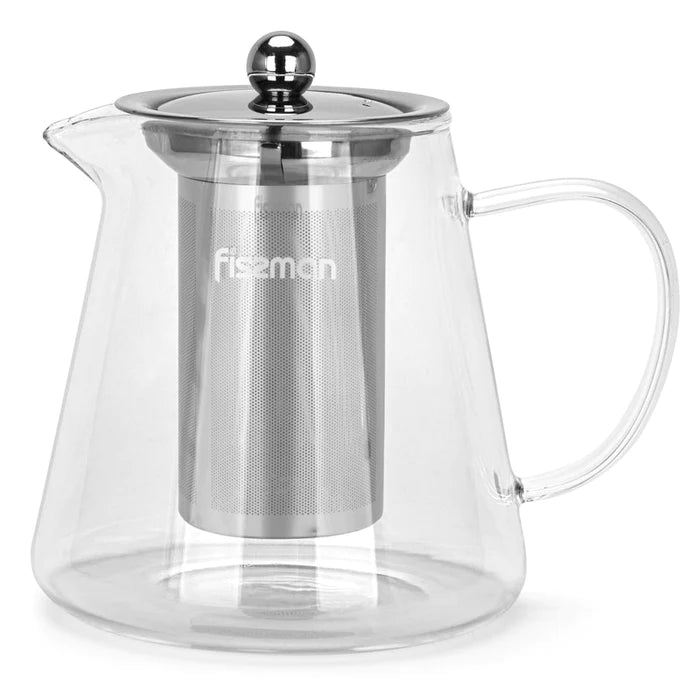 Tea pot 950ml With Stainless Steel Filter Borosilicate Glass