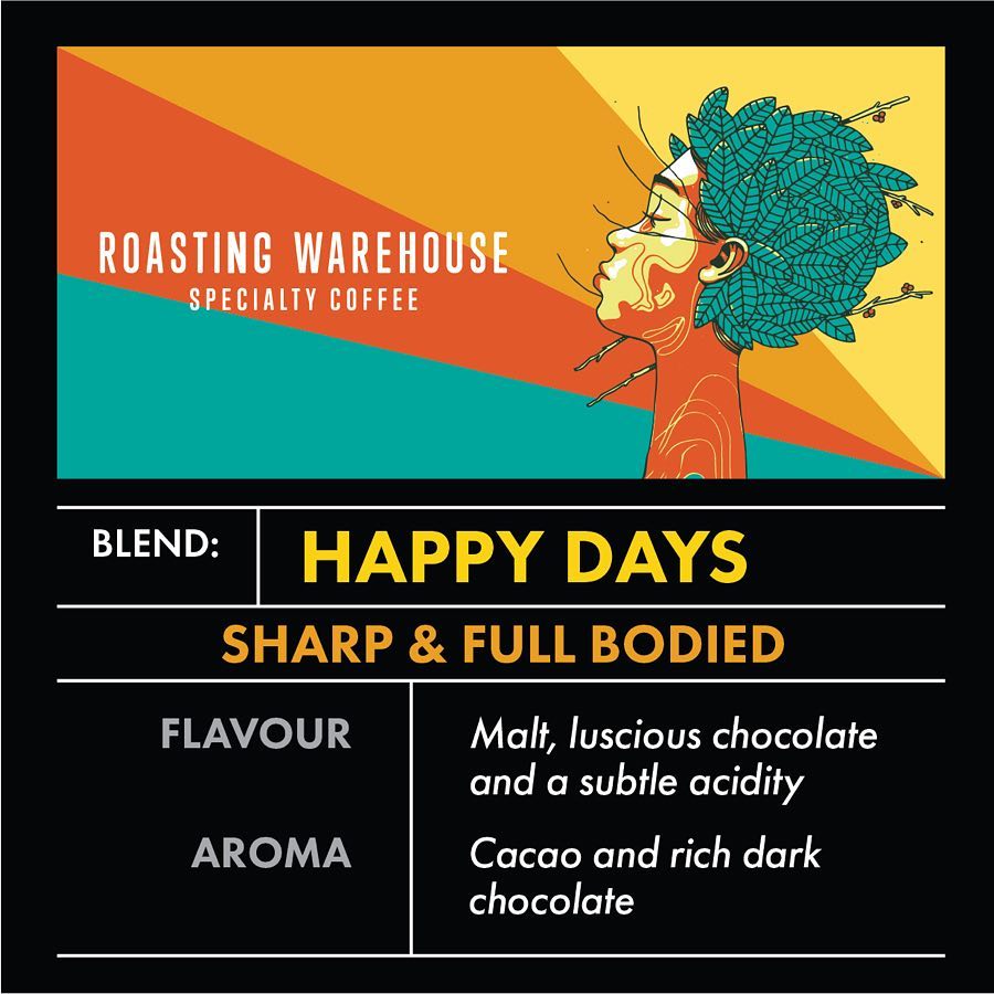 Happy Days Coffee Blend – Rich Chocolate & Malt Flavour - Green Shop Online