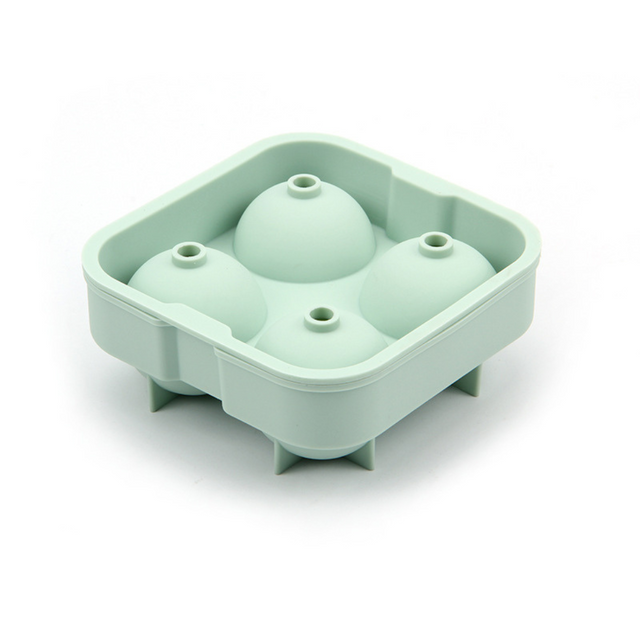 Silicone Ice Ball Moulds - 4 Slot - Green Shop Online
