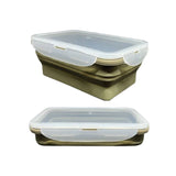 Silicone Rectangular Foldable Ice Tray with Lid - 6 Pack - Green Shop Online