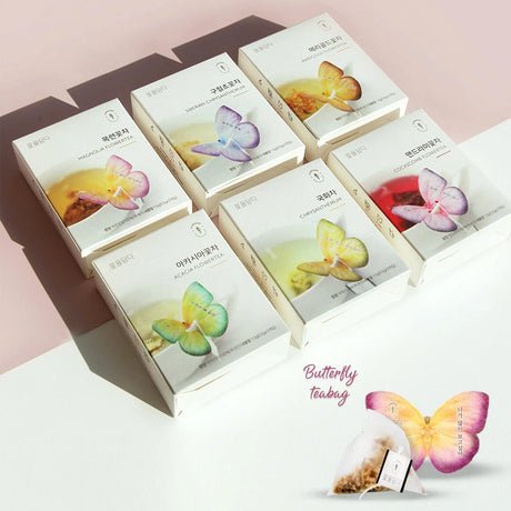 KKOKDAM Butterfly Flower Tea Gift Box - 6 Flavours - Green Shop Online