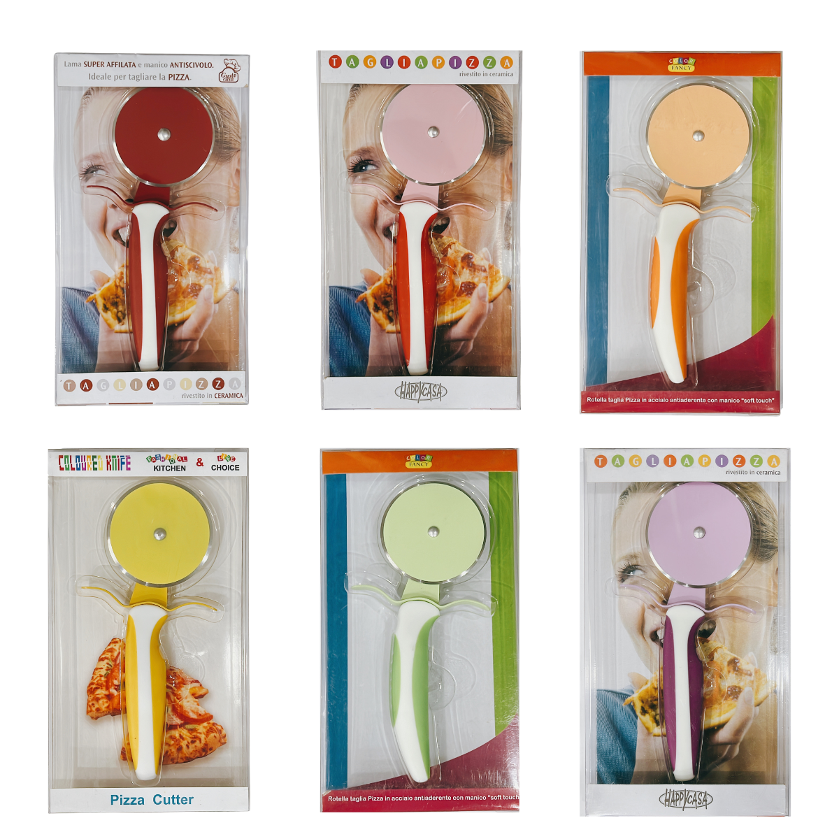 Stainless Steel Pizza Cutter Wheel - Green Shop Online