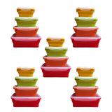 Pack & Stack Containers – Rectangular - 5 Pack Bundle