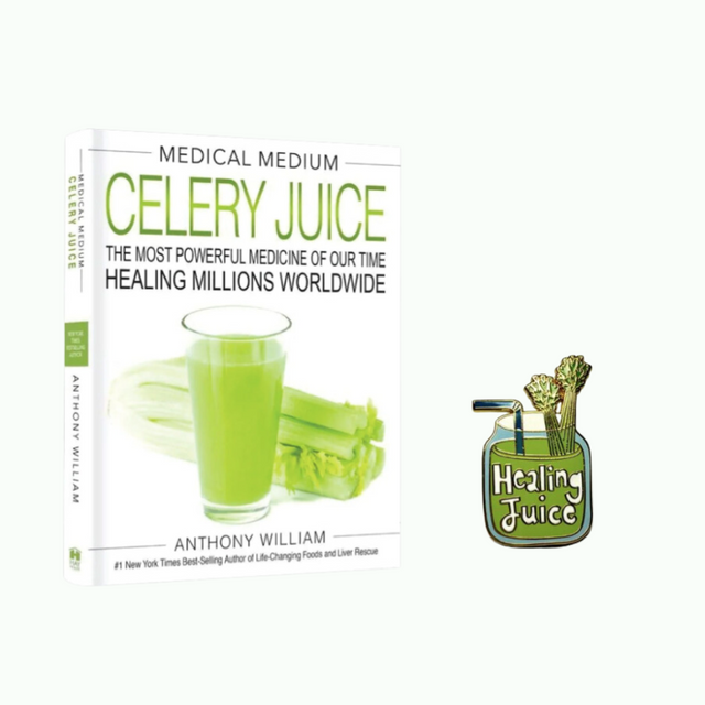 Medical Medium – Celery Juice Bonus Collectors Pin - Green Shop Online