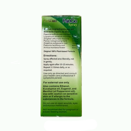 G & W Aust PainGo Spray 120mL - Green Shop Online