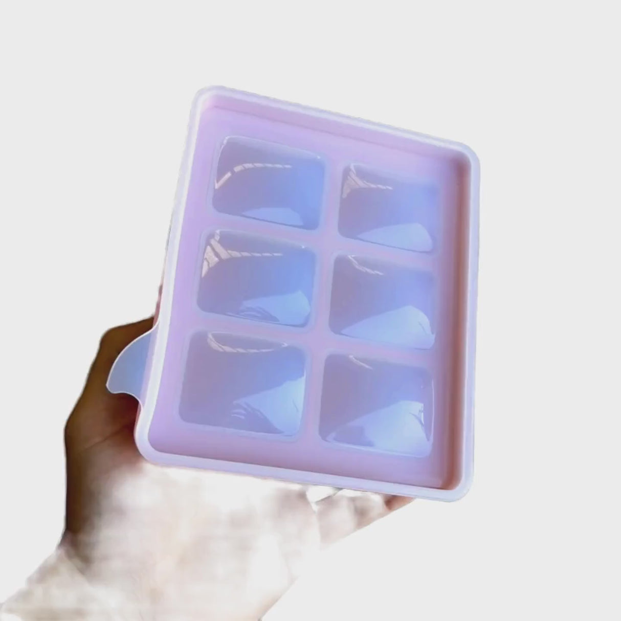 Baby Food-Prep & Serving Silicone Container - 6 Holes