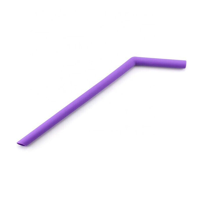 10mm Silicone Straw - Bent