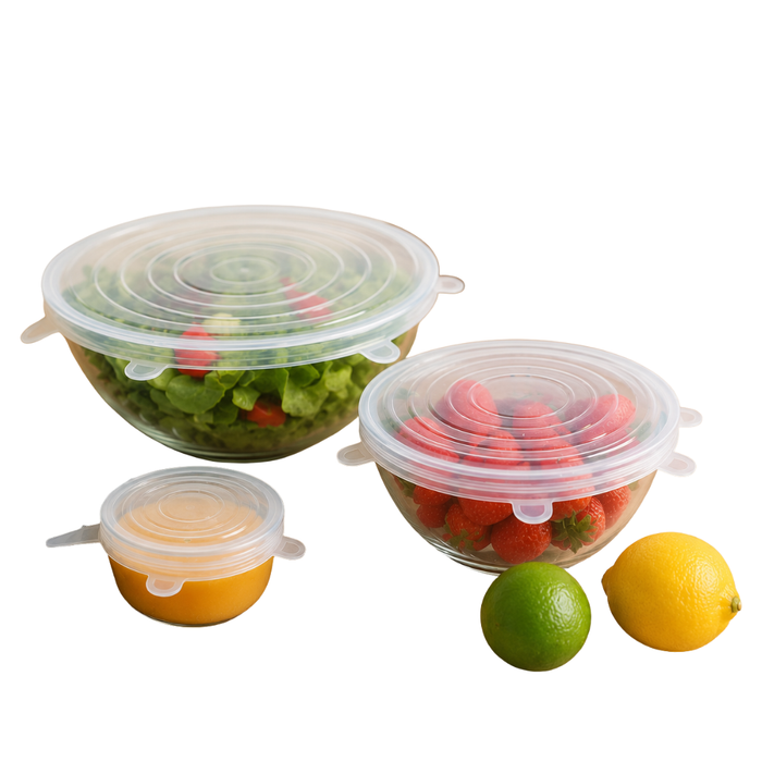 Reusable Silicone Bowl Covers - 6 x piece twin set total 12pc