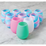 Reusable Silicone Smart Cups 4 pack - Green Blend