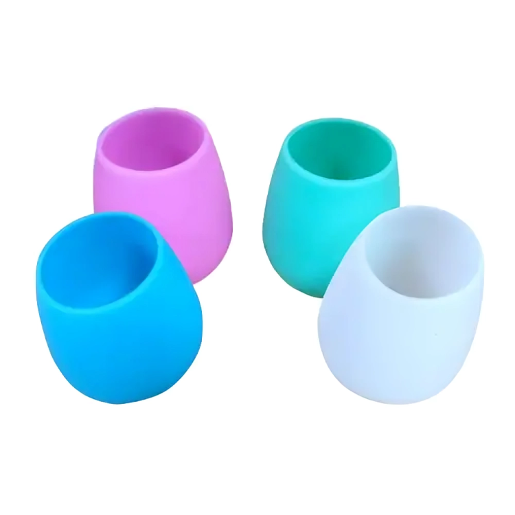 Reusable Silicone Smart Cups 4 pack - 4 colours - Green Shop Online