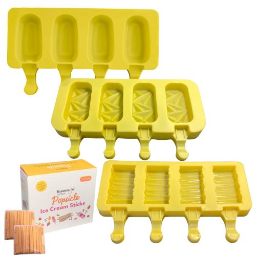 Mini Silicone Ice Cream Moulds Reusable & Non Stick - Green Shop Online