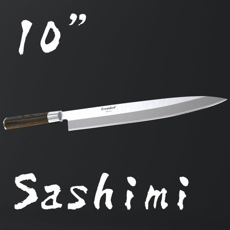 Sashimi Knife - 10" Cerasteel - Green Shop Online