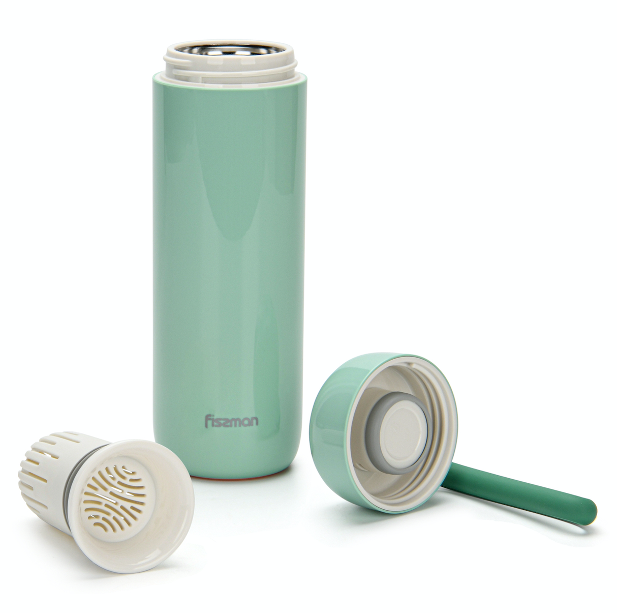 Thermal Infuser Flask Vacuum Stainless Steel Bottle 400ml Never Spill Over - Green Shop Online