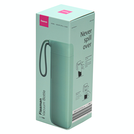 Thermal Infuser Flask Vacuum Stainless Steel Bottle 400ml Never Spill Over - Green Shop Online