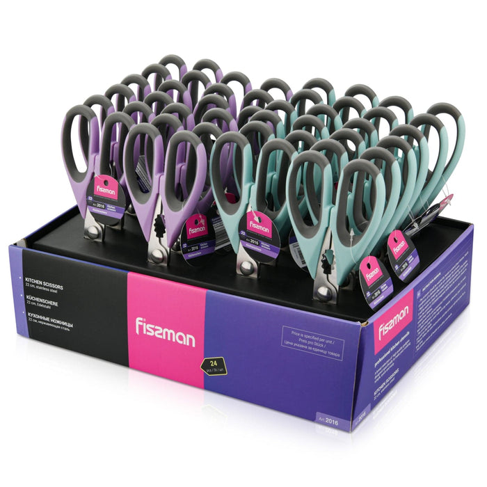 FISSMAN Stainless Steel Kitchen Scissors 22cm - Green Shop Online