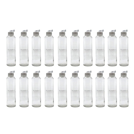 20 x 600ml Cafe Series Glass Bottles - Green Shop Online