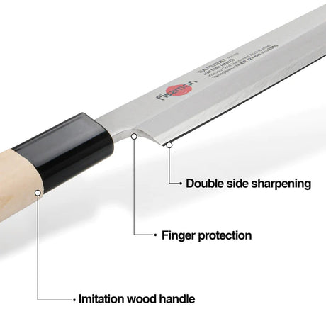 8.2" Yanagiba knife HANZO 21cm Steel AUS-8 - Green Shop Online