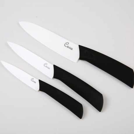 3 Piece Cara Ceramic Knife Set - Green Shop Online