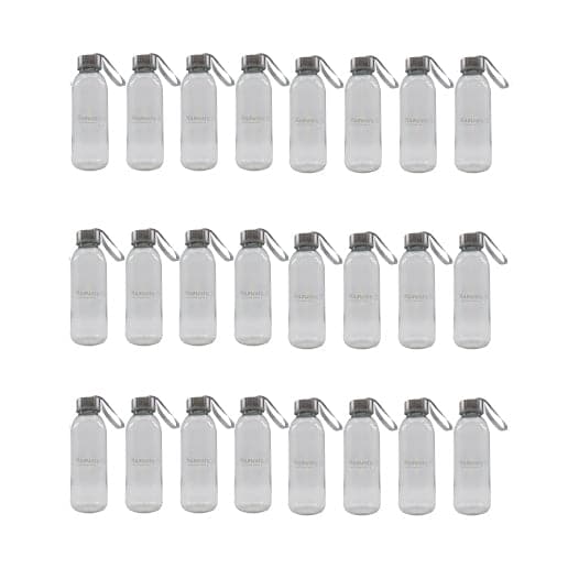 24 x 300ml Cafe Series Glass Bottles - Green Shop Online