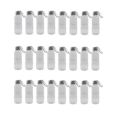 24 x 300ml Cafe Series Glass Bottles - Green Shop Online