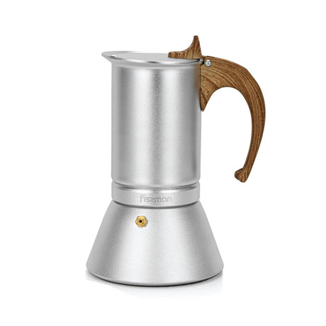 Coffee Maker 300ml For 6 Cups Pressed Aluminium Wooden Handle And Knob - Green Shop Online