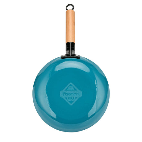 Frying Pan 24cm x 4.5cm with Wooden Handle - Pack of 10 - Green Shop Online