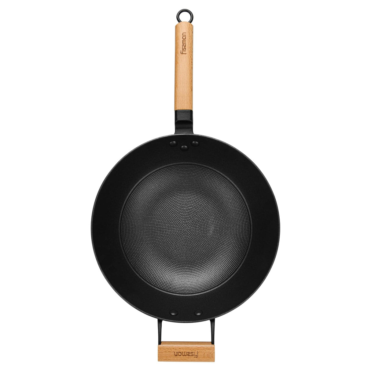 Enameled lightweight cast iron with non-stick coating 30 cm x 8.4 cm Wok Style Fry Pan - Green Shop Online