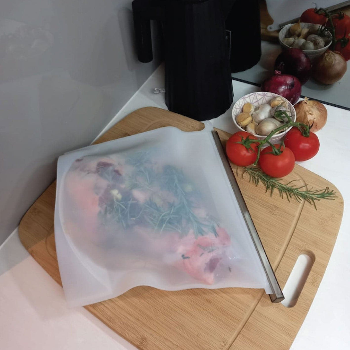 Kuvings Reusable Silicone Food Storage Bag – 4L - Green Shop Online