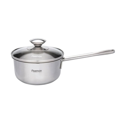 Saucepan 12 x 6.0 cm 06 LTR with glass lid stainless steel