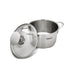 Mini Cooking pot 12 x 7.5cm 0.8 LTR with Glass Lid Stainless Steel