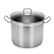 Stockpot 28x21.5 cm / 13.2 LTR with glass lid (stainless steel) - Green Shop Online