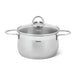 Stockpot 20 x 11.5cm  3.6 LTR with Glass Lid Stainless Steel