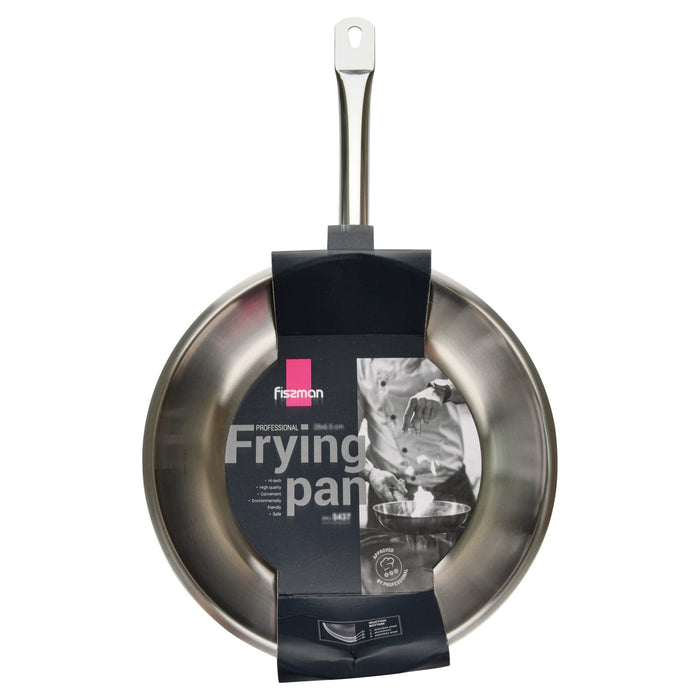 Frying pan 24 x 6cm stainless steel