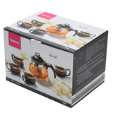 Tea pot 700ml with 4 cups 150ml glass - Green Shop Online