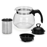 Tea pot 700ml with 4 cups 150ml glass - Green Shop Online
