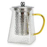 Tea pot 700ml with stainless steel filter borosilicate glass - Green Shop Online