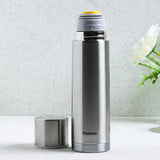 Double Wall Vacuum Bottle 500ml Stainless Steel - Green Shop Online