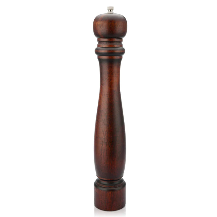 Pepper mill 41 x 7cm wooden body with zinc alloy grinder